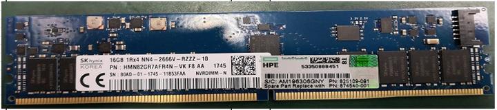 Image du produit HPE SPS-NVDIMM 16GB 1RX4 NN4 (1 x 16GB, RAM DDR4)