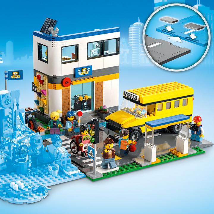 Produktbild LEGO Schule mit Schulbus (60329, LEGO City)