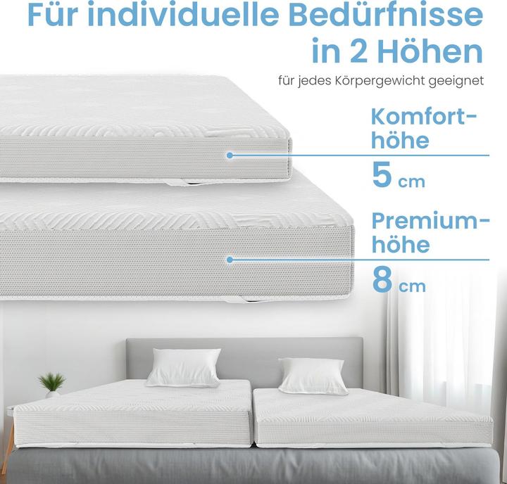 Image du produit Bestschlaf Topper en mousse de gel, hauteur 4 cm (80 x 190 cm)