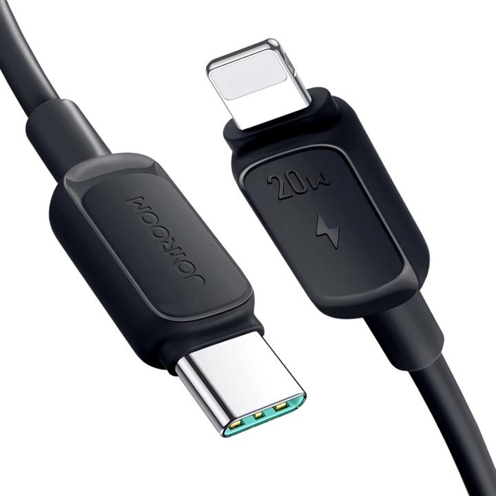 Image du produit Joyroom Color Series USB-C - Câble Lightning 20W, 1.2m - Noir (1.20 m, USB 3.2 Gen 2)
