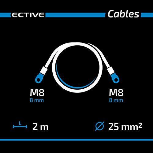 Immagine prodotto Ective Cavo batteria 25 mm² M8/M8 2m, rosso e nero universale
