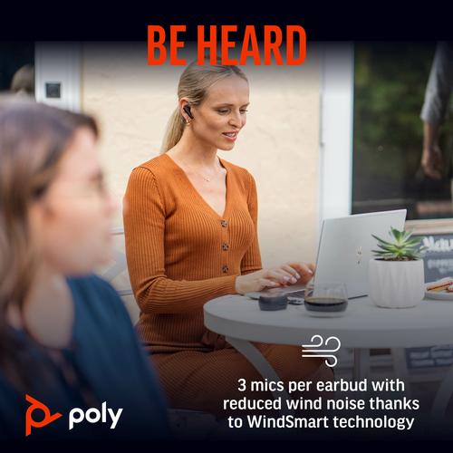 Produktbild Poly Voyager Free 60 UC M Carbon Black Earbuds (ANC, 24 h, Kabellos)