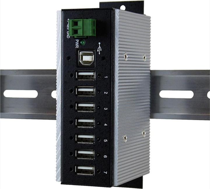 Actual product image Exsys Ex 1177HMVS-WT (USB-B, 7 Ports)