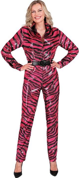 Immagine prodotto Widmann Pantaloni di paillettes in look zebrato rosa/nero (M)