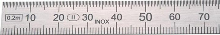 Image du produit Helios Preisser Mètre en acier Longueur 1500 mm acier inoxydable flexible Graduation B = mm/1/2 mm (1500 mm)