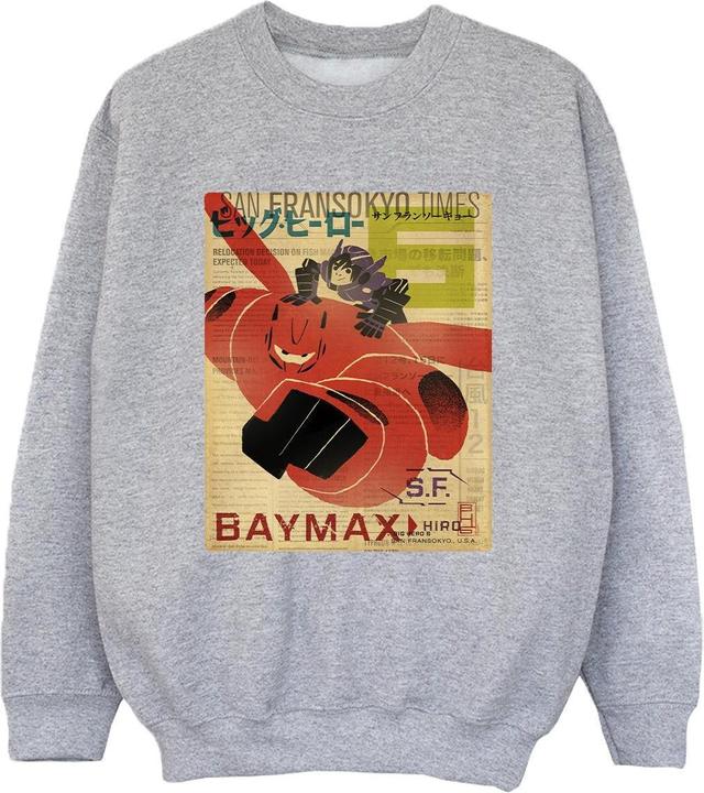 Produktbild Disney Big Hero 6 Baymax Flying Baymax Newspaper Sweatshirt Jungen (140, 146)