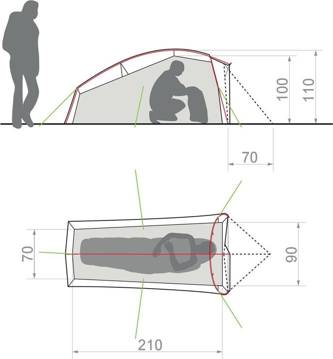 Immagine prodotto Vaude Allround Taurus 1P (Tenda a cupola, 1.99 kg, 1 persona)