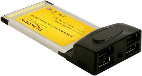 Actual product image Delock 61234 Pcmcia 4x USB (5G)