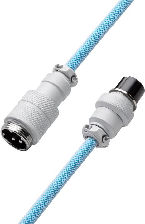 Actual product image CableMod Pro Coiled Keyboard Cable USB-C to USB Type A, Blueberry Cheesecake (1.50 m, USB 2.0)