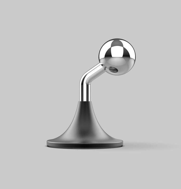 Actual product image Misura MA05 - Mobile phone holder with vacuum suction cup and QC3.0 wireless charging