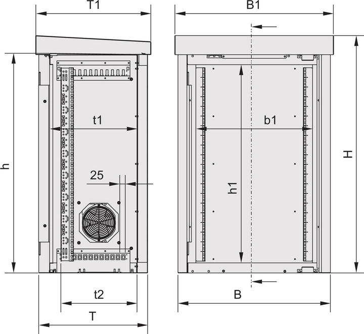 Produktbild Schroff Outdoor-Schrank (19 Zoll Rack)