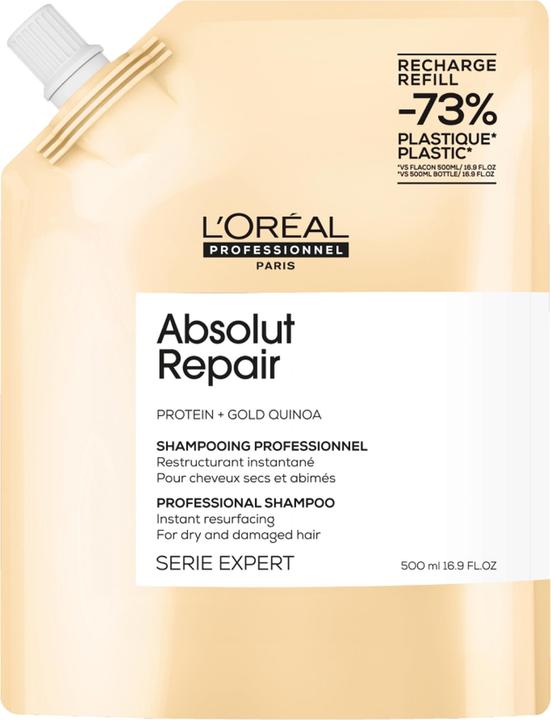 Actual product image L'Oréal Professionnel Series Expert Absolut Repair Refill Shampoo (500 ml, Liquid shampoo)