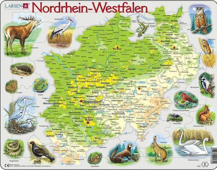Actual product image Larsen Puzzle - North Rhine-Westphalia (physical)