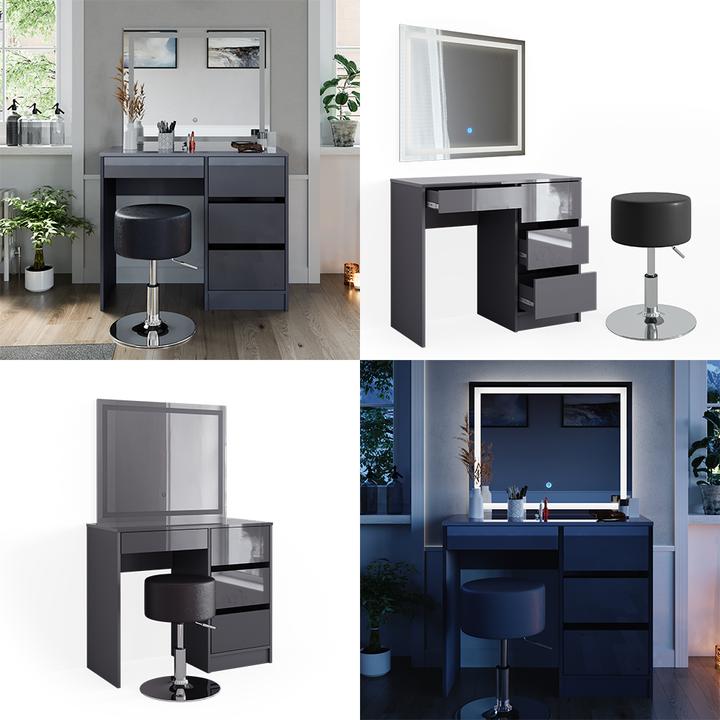 Image du produit Vicco Sherry avec tabouret et éclairage (90 x 75 x 40 cm)