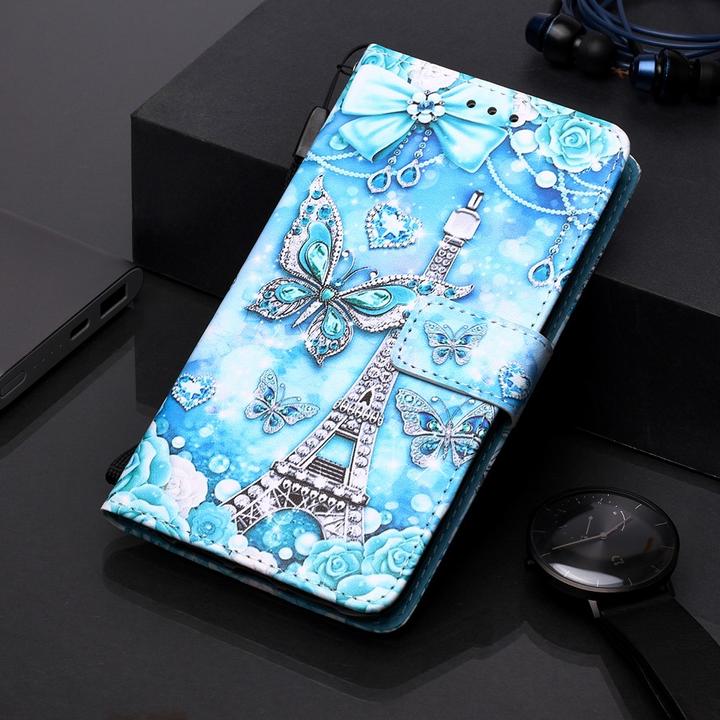 Image du produit Ueli Express iPhone 11 Livre Etui avec porte-carte Glitter Tour Eiffel (Apple iPhone 11)