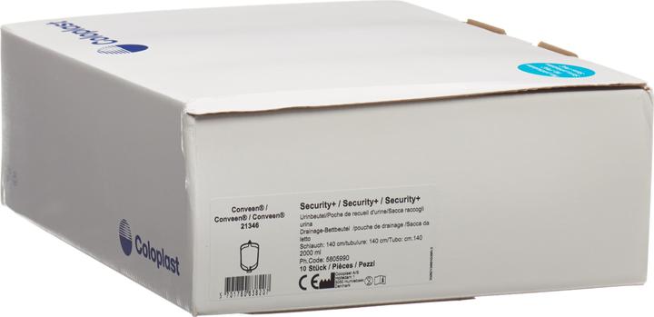 Conveen Security Plus Nachtbeutel unsteril 2000 ml, 10 Stück