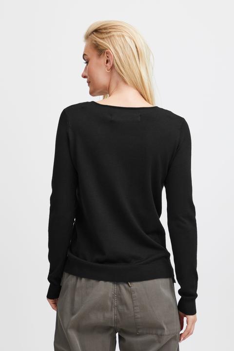 Image du produit Pulz Jeans PZSARA Pull à col en V en dentelle - 50207566 (S)