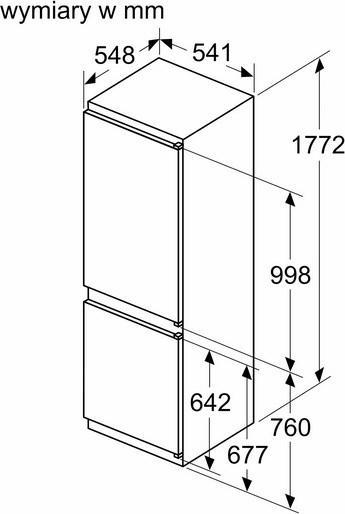 Immagine prodotto Siemens Koelvriescombi Inbouw Ki86vnse0 (267 l)