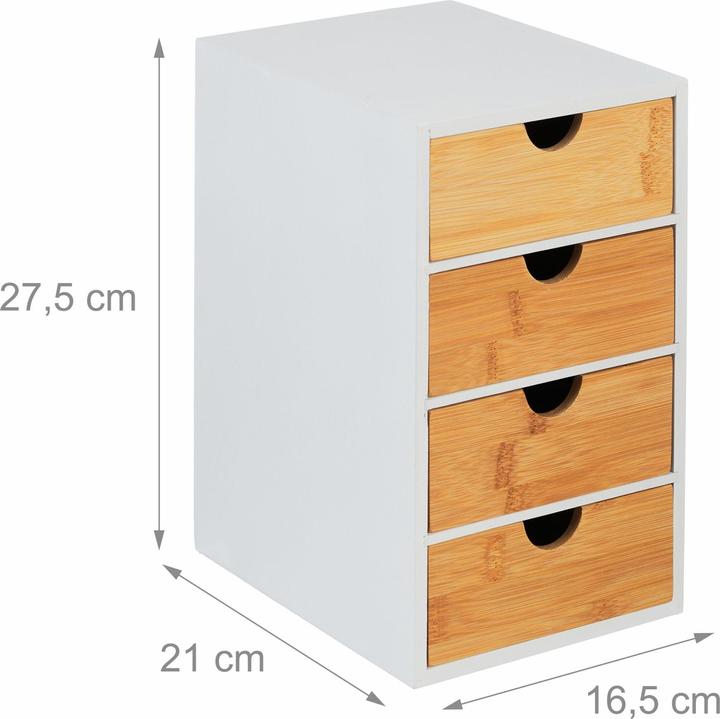 Actual product image Relaxdays Bamboo Laundry Hamper, Storage Box (30 l)