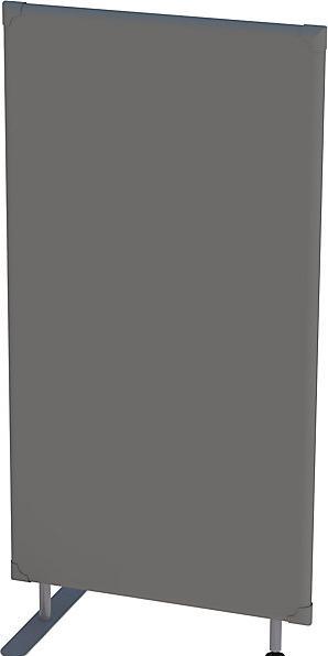 eurokraft pro Cloison d'isolation acoustique, hauteur panneau 1600 mm, largeur 800 mm, gris.