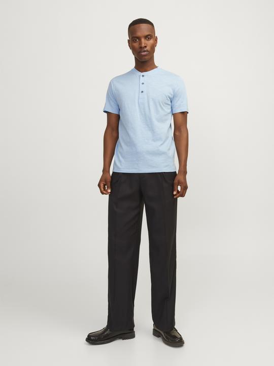 Produktbild Jack & Jones Einfarbig Grandad Kragen T-shirt T-shirt (XS)