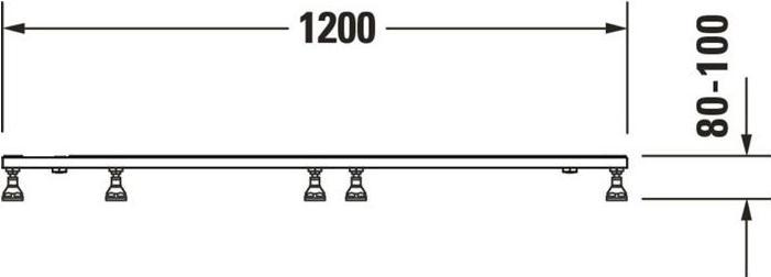 Actual product image Duravit Foot frame for shower tray 1200x900mm