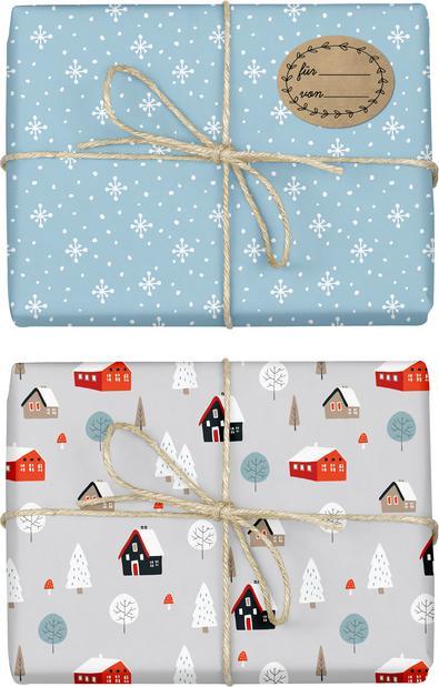 Produktbild Dabelino Geschenkpapier Set Weihnachten: Skandin (Geschenkpapier, 4 x)
