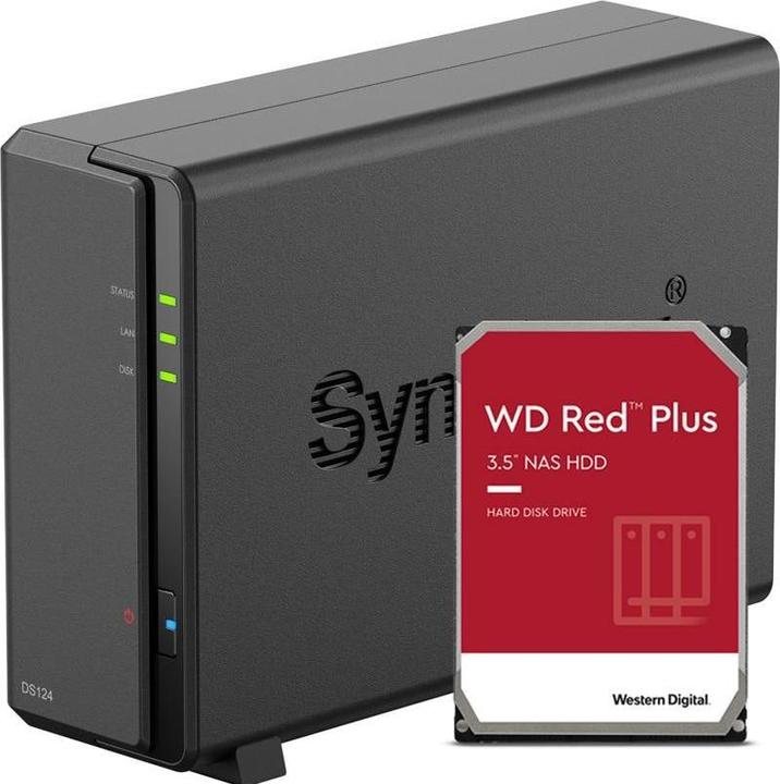 Synology DS124 (1 x 4 TB, WD Red Plus)