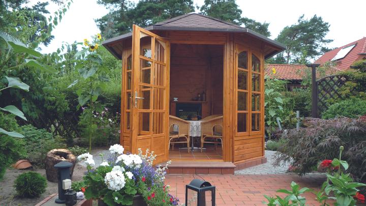 Actual product image Weka Holzbau 8-corner pavilion 234 A (365 cm, 336 cm)