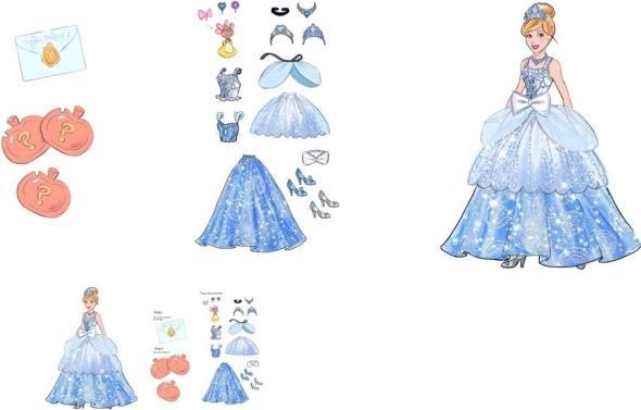 Actual product image Hasbro ROYAL FASHION REVEAL™ Cinderella Doll