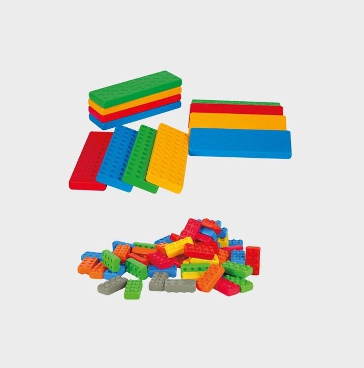 Produktbild Marioinex Bricks Junior Plattform 12 Stück + 16 Blöcke