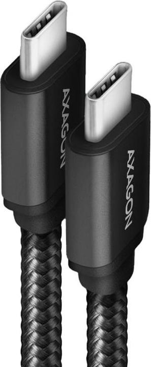 Produktbild Axagon BUCM2-CM25AB Ladekabel USB-C zu USB-C 2.0, 2,5 m, PD 240 W 5 A, ALU - Schwarz (2.50 m, USB 2.0, 240 W)