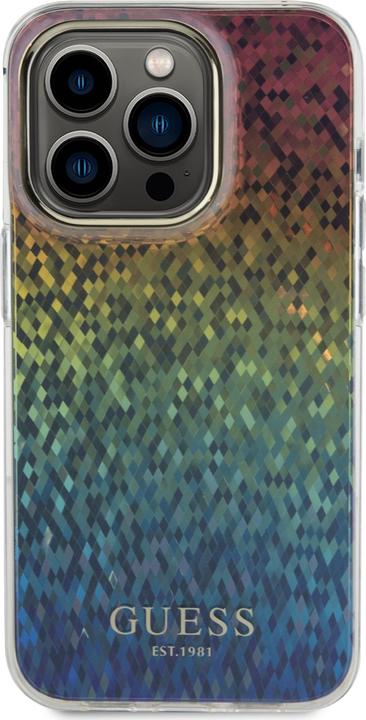 Actual product image Guess GUHCP15XHDECMI iPhone 15 Pro Max 6.7" wielokolorowy hardcase IML Faceted Mirror Disco Iridesce (Apple iPhone 15 Pro Max)