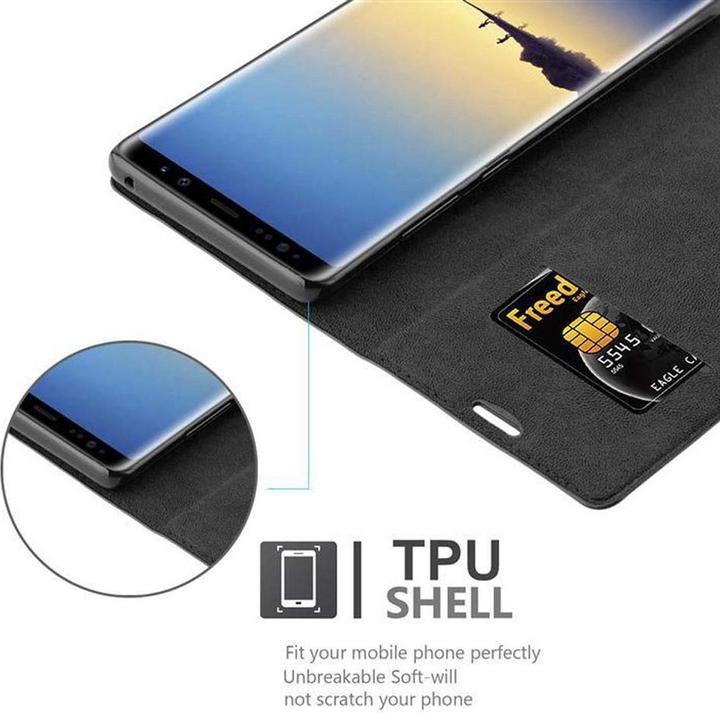 Actual product image Cadorabo Book Invisible Magnet Cover (Samsung Galaxy Note 8)