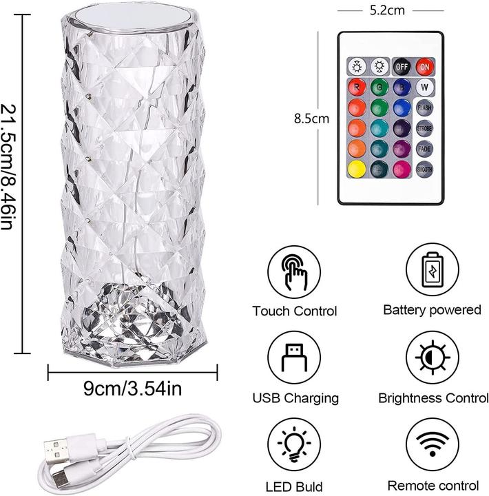 Image du produit Cbx Lampe à effet cristal LED