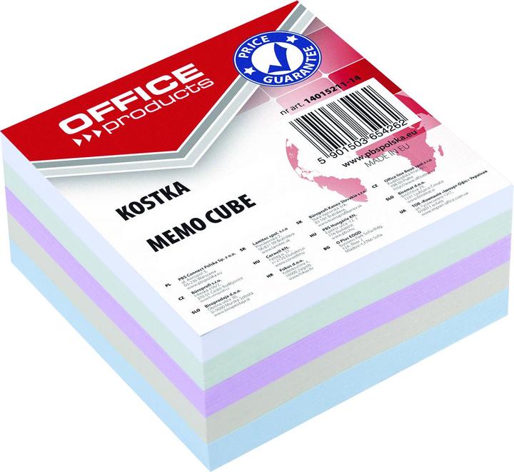 Image du produit Office Products Recharge de cubes de notes, 85x85x40mm, couleurs assorties