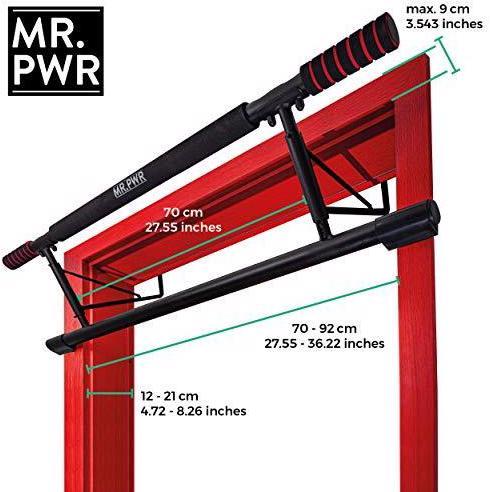 Actual product image Riijk Pull-up bar door frame without screws