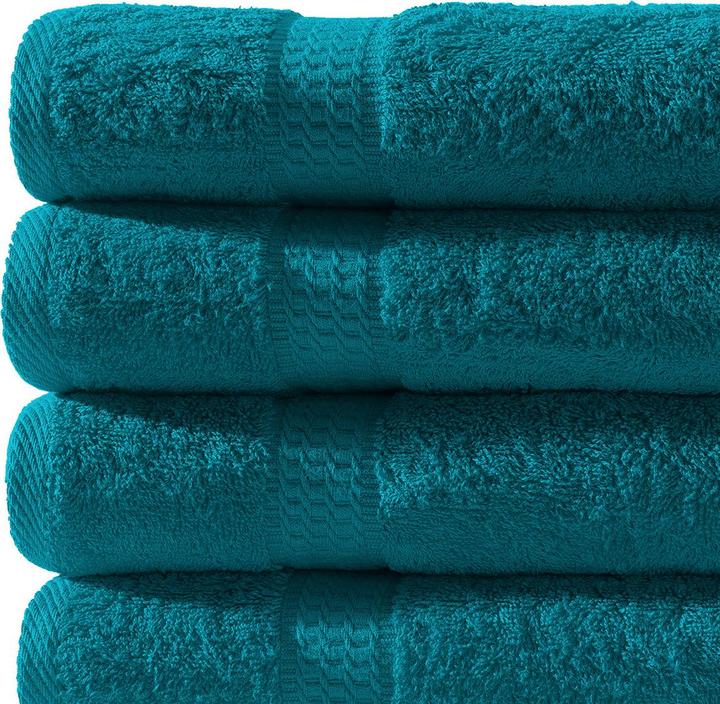 Produktbild Casativo Handtuchset 12-teilig petrol (140 x 70 cm, 100 x 50 cm, 50 x 30 cm)