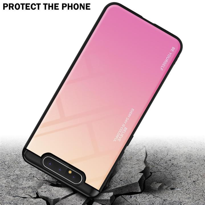 Productafbeelding Cadorabo TPU 2 kleuren glasdekking (Samsung Galaxy A80)