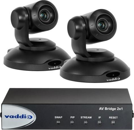 Actual product image Vaddio AV Bridge 2x1 with 2 PrimeSHOT 10 HDMI cameras