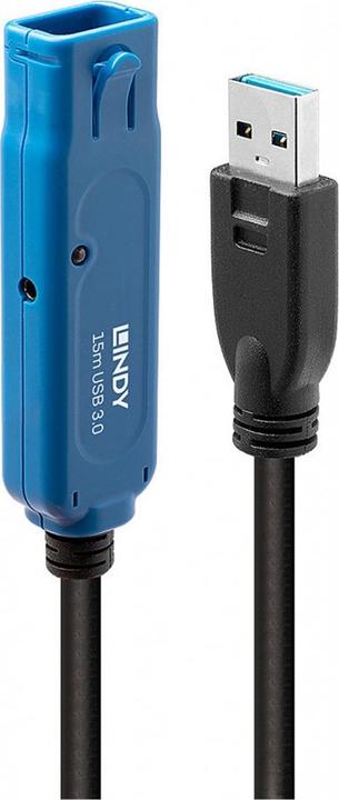 Produktbild Lindy USB 3.0 Aktiv-Verlaengerung 15m USB 3.0 Super Speed (15 m, USB 3.2 Gen 1)