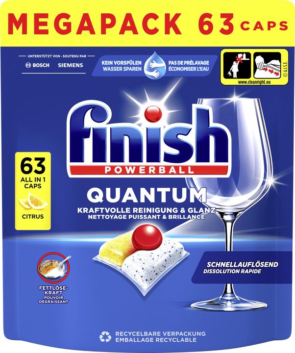 Image du produit Finish Quantum (Tabs, 63 Cycles de lavage)