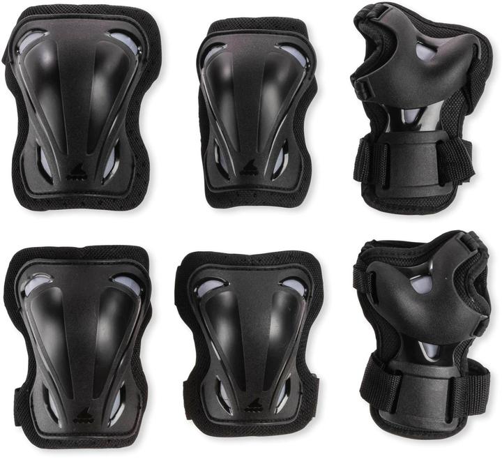 Immagine prodotto Rollerblade Skate Gear Pack (XL, Protettori gomito, Protezioni per i polsi, Ginocchiera, Esemplare unico)