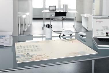 Actual product image Sigel Desk pad, Design, Pastel Garden, with 2-year calendar, DE/EN/FR/NL, 595x410 mm, 80 gsm, 30 sheets (595 x 410 mm)