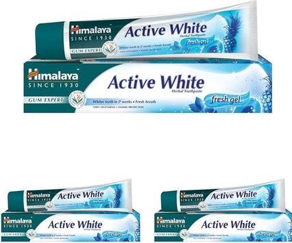 Himalaya Active White Herbal Toothpaste whitening gel for brushing teeth 75ml (75 ml)