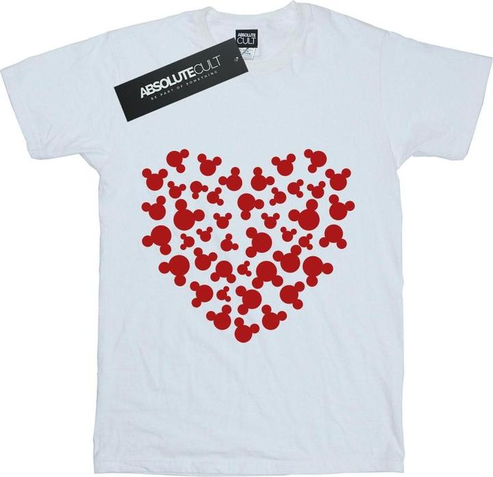 Immagine prodotto Disney Mickey Mouse Heart Silhouette Maglietta Ragazze (140, 146)