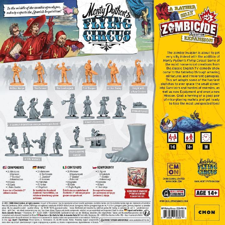 Immagine prodotto Cmon CMND1261 - Zombicide 2a Edizione Circo Volante Monty Python (Tedesco)