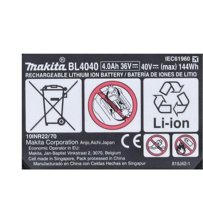 Produktbild Makita BL4040 (40 V)