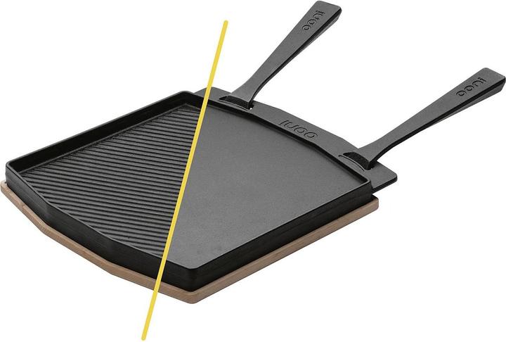 Actual product image Ooni Double-sided cast iron grill pan