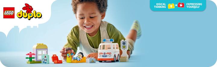 Actual product image LEGO Rettungswagen mit Fahrer (10447)